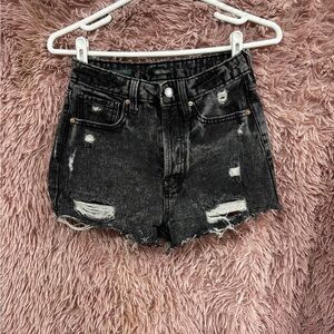 Faded black Jean shorts